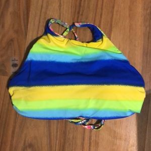 Reversible high neck bikini top